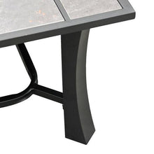 32", 2-in-1 Malaga Convertible Square Tile Top Fire Pit Coffee Table