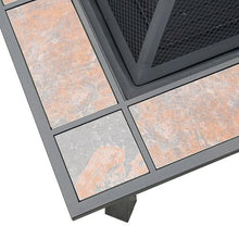 32", 2-in-1 Malaga Convertible Square Tile Top Fire Pit Coffee Table